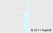 Political Simple Map of Isla, single color outside, borders and labels