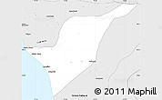 Silver Style Simple Map of Lagunillas