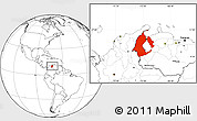 Blank Location Map of Zulia