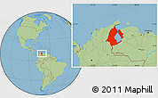 Savanna Style Location Map of Zulia