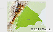 Physical 3D Map of Machiques de Perija, lighten