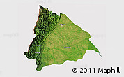 Satellite 3D Map of Machiques de Perija, cropped outside
