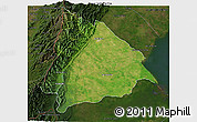 Satellite 3D Map of Machiques de Perija, darken