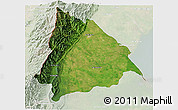 Satellite 3D Map of Machiques de Perija, lighten