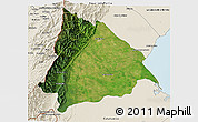 Satellite 3D Map of Machiques de Perija, shaded relief outside