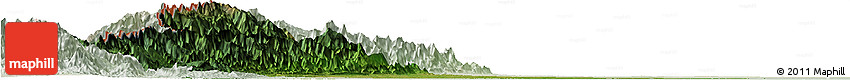 Satellite Horizon Map of Machiques De Perija, lighten