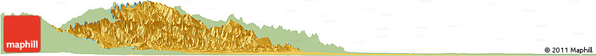 Savanna Style Horizon Map of Machiques De Perija, single color outside