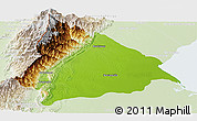 Physical Panoramic Map of Machiques de Perija, lighten