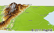 Physical Panoramic Map of Machiques de Perija