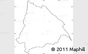 Blank Simple Map of Machiques de Perija, cropped outside, no labels