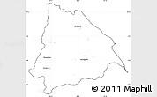 Blank Simple Map of Machiques de Perija, cropped outside