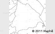 Blank Simple Map of Machiques de Perija, no labels