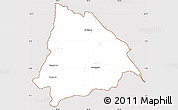 Classic Style Simple Map of Machiques de Perija, cropped outside
