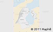 Classic Style Map of Zulia, single color outside