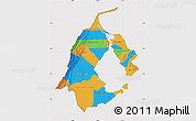 Political Map of Zulia, cropped outside
