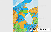 Political Map of Zulia, political shades outside