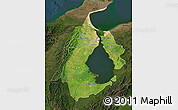 Satellite Map of Zulia, darken