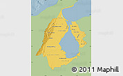 Savanna Style Map of Zulia, single color outside
