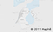 Silver Style Map of Zulia, single color outside
