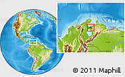 Physical Location Map of Miranda