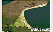Satellite 3D Map of Paez, darken