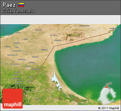 Satellite 3D Map of Paez