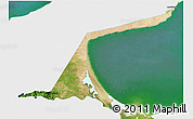 Satellite 3D Map of Paez, single color outside