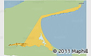 Savanna Style 3D Map of Paez, single color outside