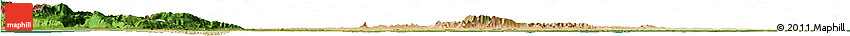 Satellite Horizon Map of Paez
