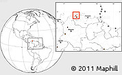Blank Location Map of Paez, within the entire country