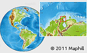 Physical Location Map of Paez