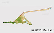 Satellite Panoramic Map of Paez, cropped outside