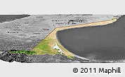Satellite Panoramic Map of Paez, desaturated