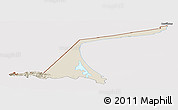 Shaded Relief Panoramic Map of Paez, cropped outside