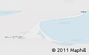 Silver Style Panoramic Map of Paez, single color outside