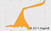 Political Simple Map of Paez, cropped outside