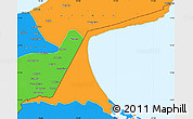 Political Simple Map of Paez