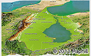 Physical Panoramic Map of Zulia, satellite outside