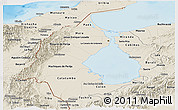 Shaded Relief Panoramic Map of Zulia