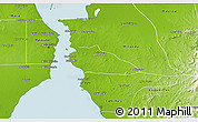 Physical 3D Map of Santa Rita