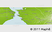 Physical Panoramic Map of Santa Rita