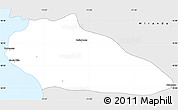 Silver Style Simple Map of Santa Rita