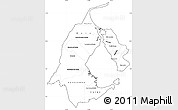 Blank Simple Map of Zulia, cropped outside