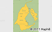 Savanna Style Simple Map of Zulia, cropped outside