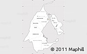 Silver Style Simple Map of Zulia, cropped outside