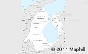 Silver Style Simple Map of Zulia