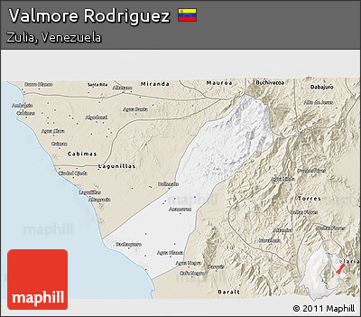 Classic Style 3D Map of Valmore Rodriguez