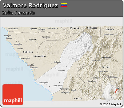 Classic Style 3D Map of Valmore Rodriguez