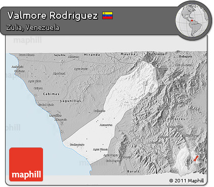 Gray 3D Map of Valmore Rodriguez
