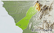 Physical 3D Map of Valmore Rodriguez, semi-desaturated